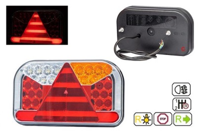 FARO PARTE TRASERA DIODO LUMINOSO LED DO REMOLQUE REMOLQUE AFUSTE NACZEPY FT-170 P NT  