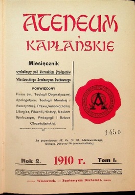 Ateneum kapłańskie Rok 2 Tom 1 1910 r.