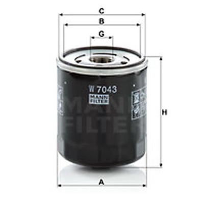 FILTRAS ALYVOS MANN-FILTER W 7043 