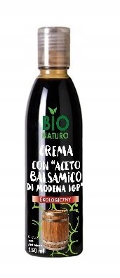 Krem z Octu Balsamicznego Ekologiczny Naturalny 150ml / BIONaturo