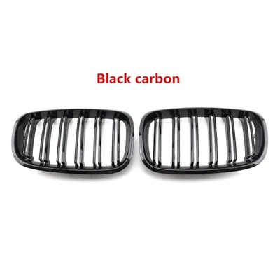 3M GLOSS BLACK CARBON STYLE FRONT KIDNEY DOUBLE SLAT РЕШІТКА РЕШІТКАE FO~55400