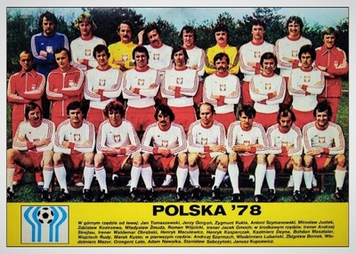 POLSKA (1978) REPREZENTACJA PL Jacek GMOCH - Mini Poster Vintage PREMIUM