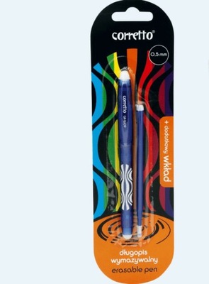 Długopis wymazywalny niebieski.