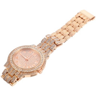 Zegarek cyfrowy Rhinestone Diamentowe zegarki damskie Fa