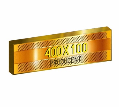 Kaseton reklamowy 400x100 z plexą 4mm LED
