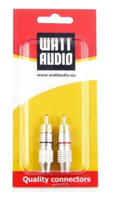 Watt Audio RCA profesjonalne wtyki audio (2 szt)