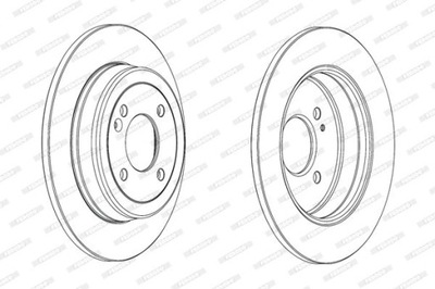КОМПЛЕКТ ТОРМОЗНОЙ ДИСК ТОРМОЗНЫХ FERODO DDF2090C