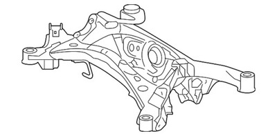 Балка підвіска задня задня підрамник підрамник lexus rc 2015- фото №1