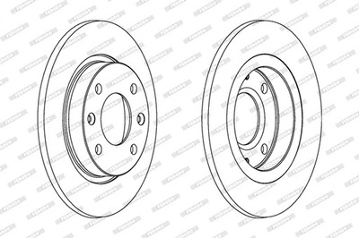 DISCOS DE FRENADO PARTE DELANTERA FERODO DDF059  