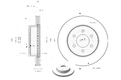 DISCOS DE FRENADO 2 PIEZAS DODGE DAKOTA 4.7 10.00-09.0  