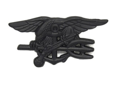Odznaka NAVY SEALS / SPECIAL WARFARE COMMAND Large / METAL / Black