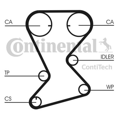 CONTITECH CORREA DISTRIBUCIÓN CHRYSLER 2,0 16  