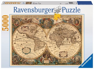 RAVENSBURGER Puzzle DAWNA MAPA ŚWIATA 5000 elem.