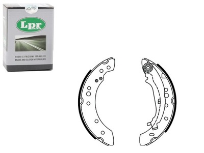 Lpr гальмівні колодки гальмівні kpl. задня mitsubishi colt czc фото №1