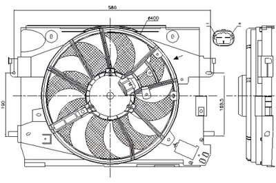 NISSENS VENTILADOR DEL RADIADOR Z CUERPO DACIA DOKKER DOKKER EXPRESS  