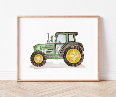 Obraz Plakat do pokoju dziecka Traktor A4