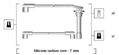 ПРОВОДА ЗАЖИГАНИЯ NISSAN 200 2,0TURBO 1 /MM/