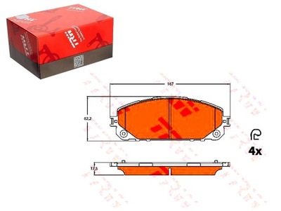 КОМПЛЕКТ КОЛОДОК ШАЛЬМІВНИХ TRW BBP2485 BL2810A1 6