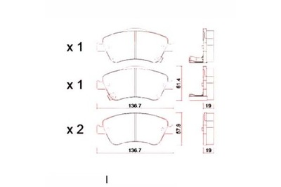 КОЛОДКИ ТОРМОЗНЫЕ TOYOTA AURIS 07- ZIMMERMANN