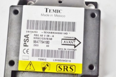 Citroen c2 c3 c4 датчик модуль подушок 9647794180 фото №1