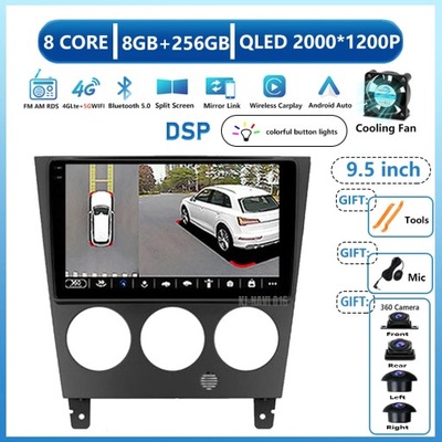 NAVEGACIÓN GPS ANDROID 13 CARPLAY PARA SUBARU IMPREZA GD GG 2002-2007  