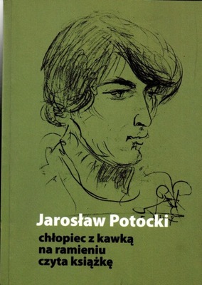 Jarosław Potocki - chłopiec z kafką na ramieniu czyta książkę