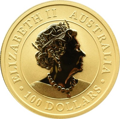 Australia, ELŻBIETA II, 100 dolarów 2022, uncja złota, Perth