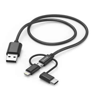 Hama KABEL adapter micro USB / USB-C / Lightning