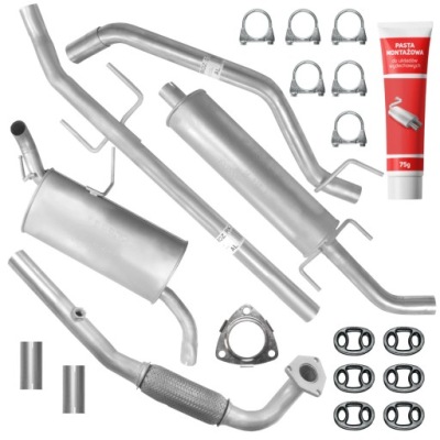 Набір глушників + труба opel signum 1.8 90 kw 2003-2008 фото №1