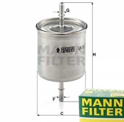 ФИЛЬТР ТОПЛИВА MANN-FILTER DO VOLVO C70 I 2.0 2.4