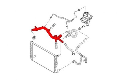 ПАТРУБОК UKŁ. ОХОЛОДЖУВАННЯ AUDI 06E121045T