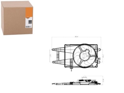 NRF WENTULATOR РАДІАТОРА NRF, 47243