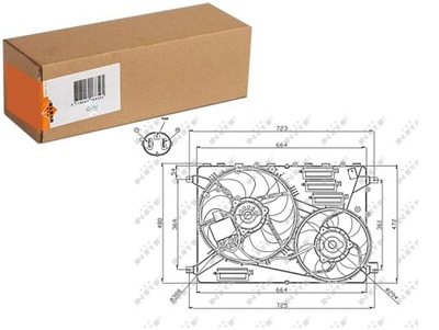 VENTILADOR DEL RADIADOR CON CUERPO LAND ROVER DISCOVERY SPORT FREELANDER  