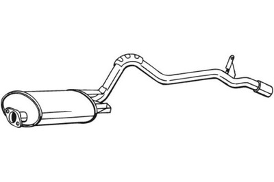 BOSAL SILENCIADOR SISTEMAS DE ESCAPE PARTE TRASERA MITSUBISHI L200 2.5D 06.96-12.07  