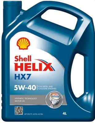 SHELL HELIX HX7 5W40 4L GASOLINA DIESEL  