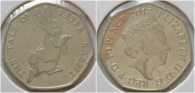 50 Pence 2017 r. Wielka Brytania