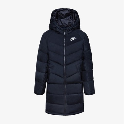 Kurtka zimowa parka młodzieżowa dziecięca NIKE r .S dx1268 010 płaszcz