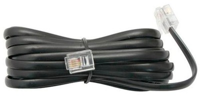 Kabel Przewód telefoniczny 6p4c 35m 2x RJ11 czarny