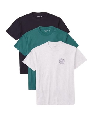 Abercrombie & Fitch - 3-Pack Crest Tee - L -