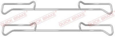 ZAPATAS DE FRENADO QUICK BRAKE 109-1678 JUEGO AKCESORIOW,  