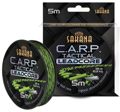 Sakana CARP Tactical Leadcore Zielony 45LB 5M