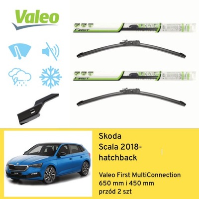 ESCOBILLAS PARTE DELANTERA PARA SKODA SCALA HATCHBACK (2018-) VALEO  