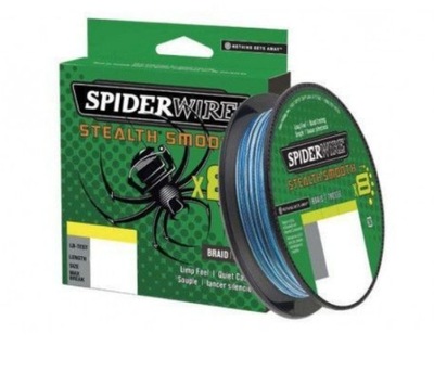 SpiderWire Plecionka 0.19mm 18kg 150m Blue Camo Stealth Smooth x8