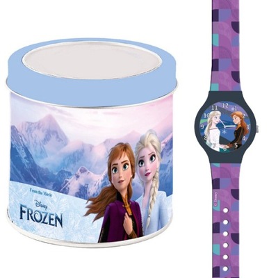 Zegarek analogowy Frozen, w puszce 562743