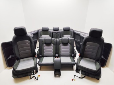 Vw tiguan ii allspace r-line сиденья заднее сиденье обшивки 7osób комплект фото №1