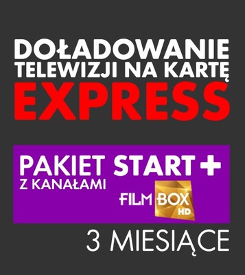 Doładowanie TNK START+ Filmbox Pack 3 MIESIĄCE