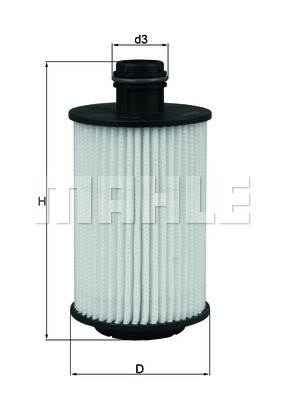 FILTERS OILS MAHLE OX 1012D  