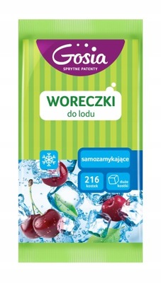 GOSIA Woreczki do lodu 216 kostek samozamykające