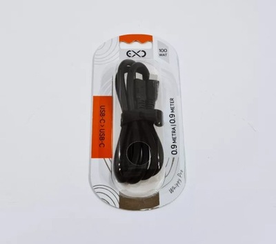 EXC KABEL USBC-USBC WHIPPY PRO 100W 0,9M