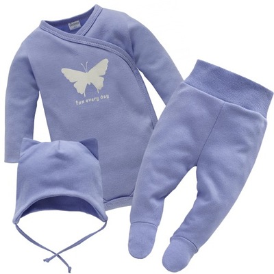 Ubranka dla niemowlaka dziewczynki motylki 50